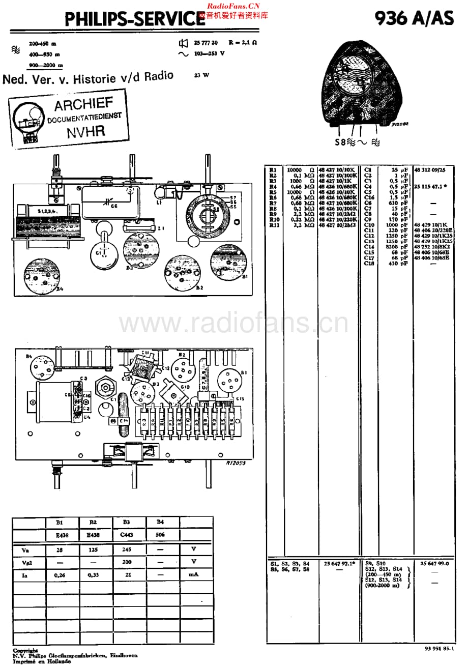 Philips_936A 维修电路原理图.pdf_第1页