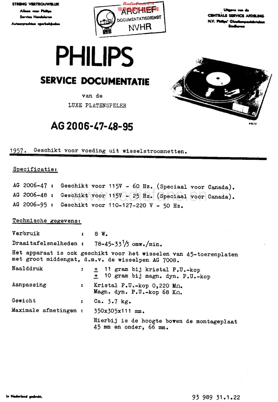 Philips_AG2006 维修电路原理图.pdf_第1页