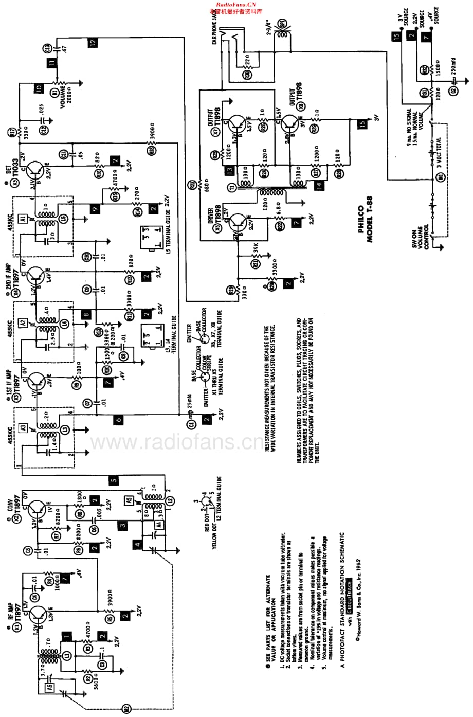 Philco_T88 维修电路原理图.pdf_第2页