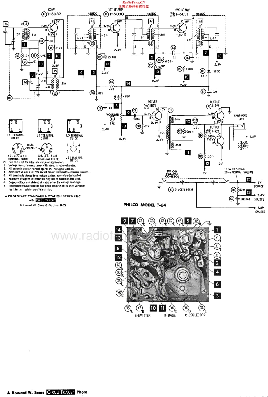 Philco_T64 维修电路原理图.pdf_第2页