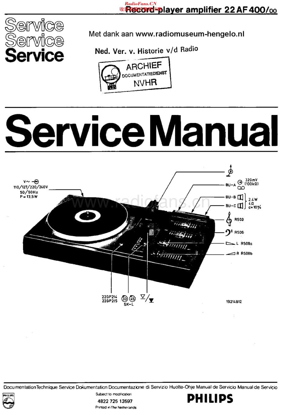 Philips_22AF400 维修电路原理图.pdf_第1页