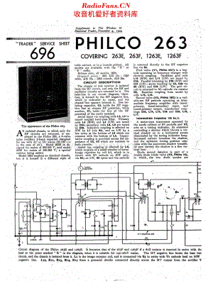 Philco_263 维修电路原理图.pdf