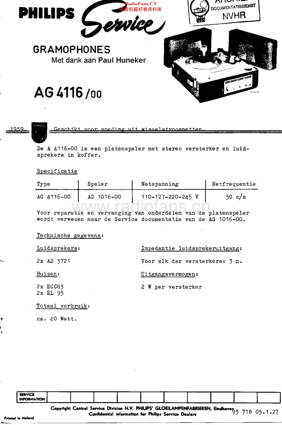 Philips_AG4116 维修电路原理图.pdf_第1页