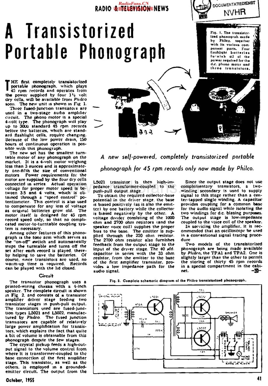 Philco_TPA1 维修电路原理图.pdf_第1页