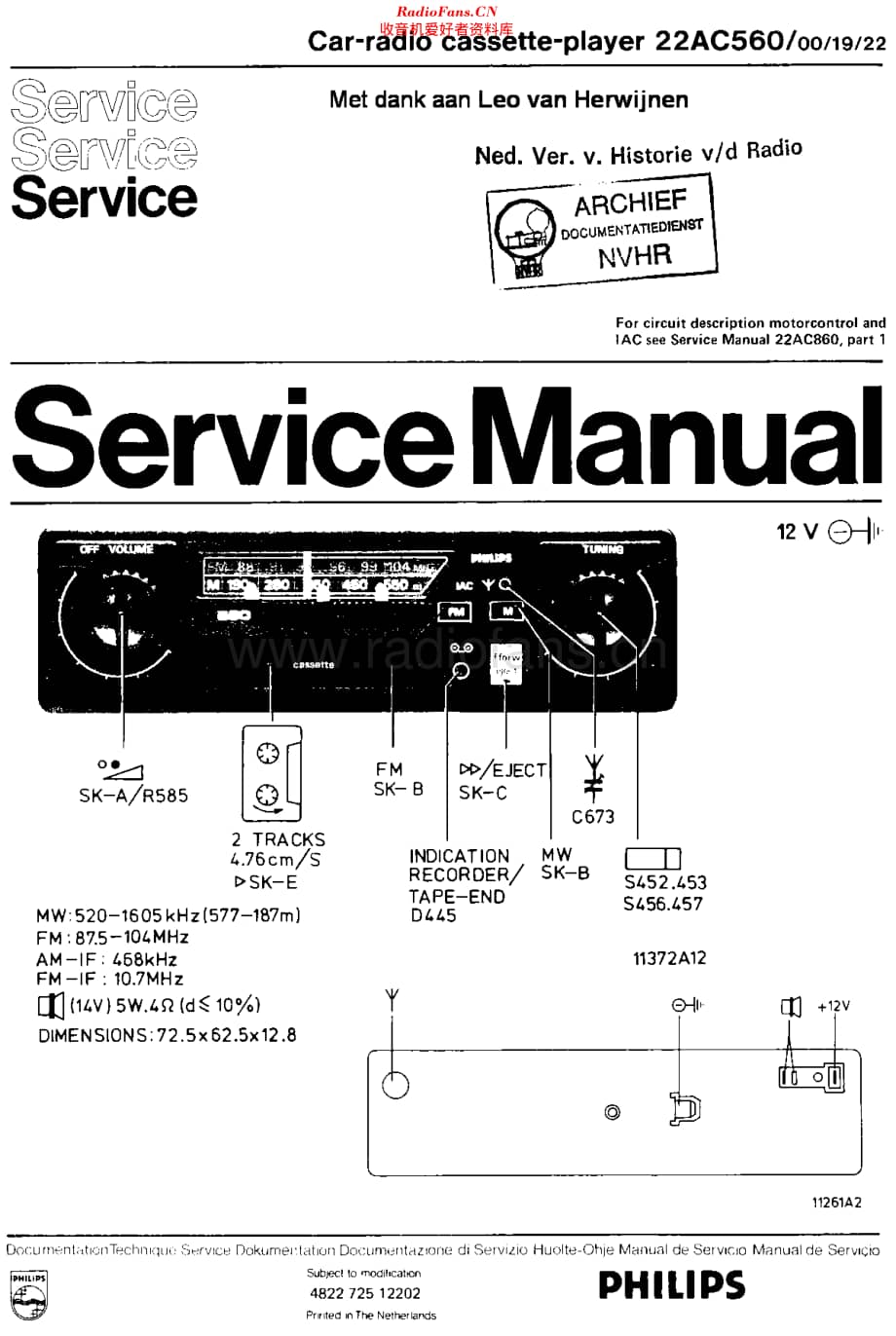 Philips_22AC560 维修电路原理图.pdf_第1页