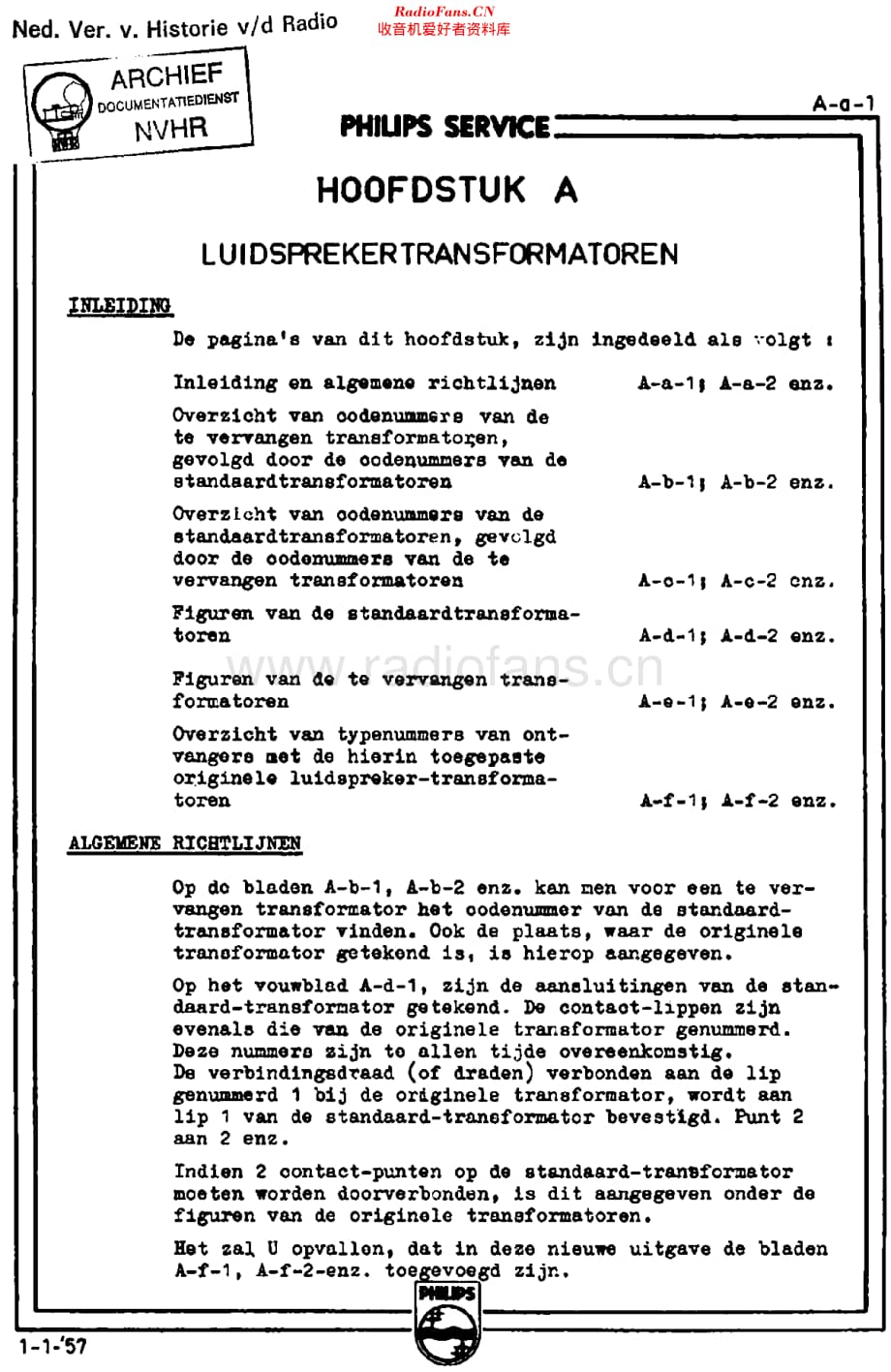 Philips_Luidsprekertrafos57维修电路原理图.pdf_第1页