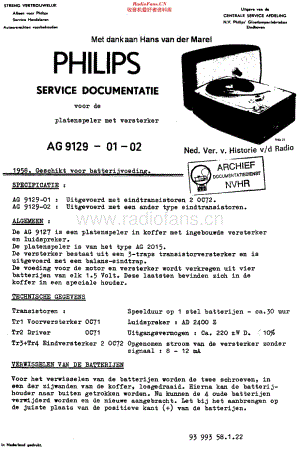 Philips_AG9129 维修电路原理图.pdf