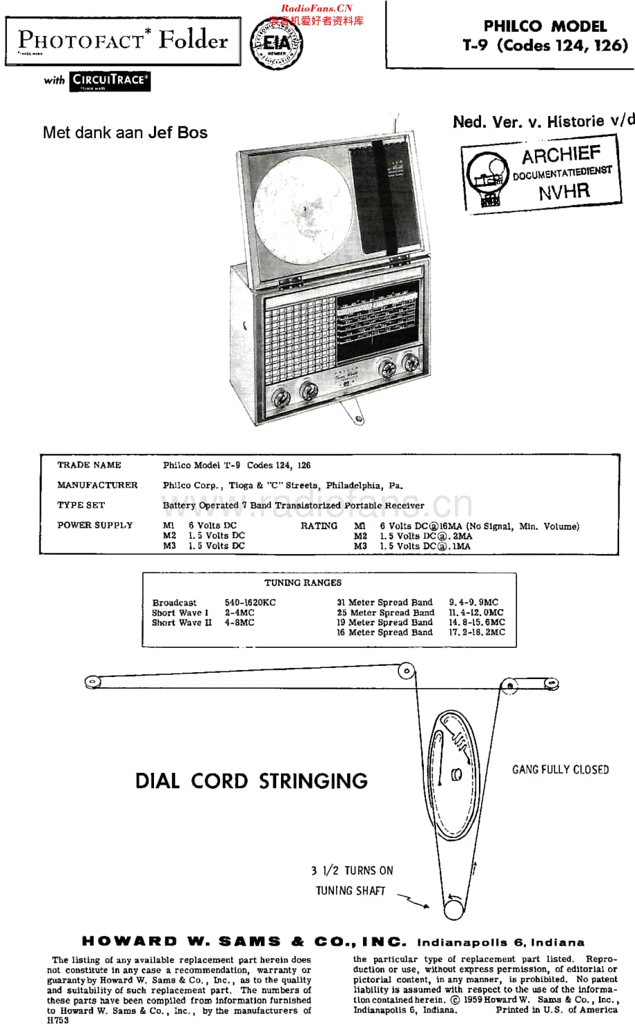 Philco_T9 维修电路原理图.pdf_第1页