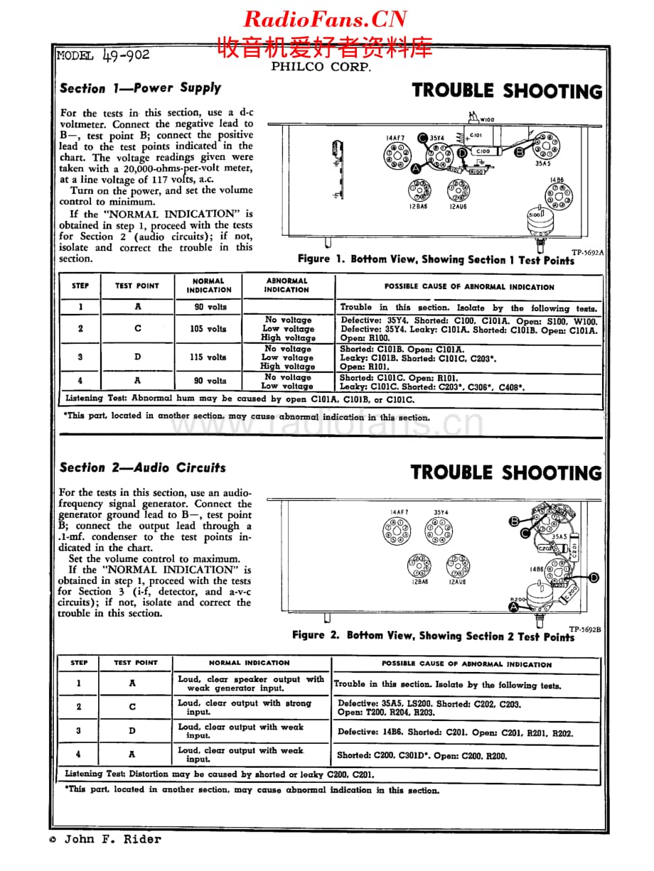 Philco_49-902 维修电路原理图.pdf_第1页