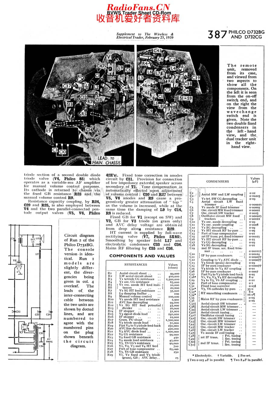 Philco_D732BG 维修电路原理图.pdf_第2页