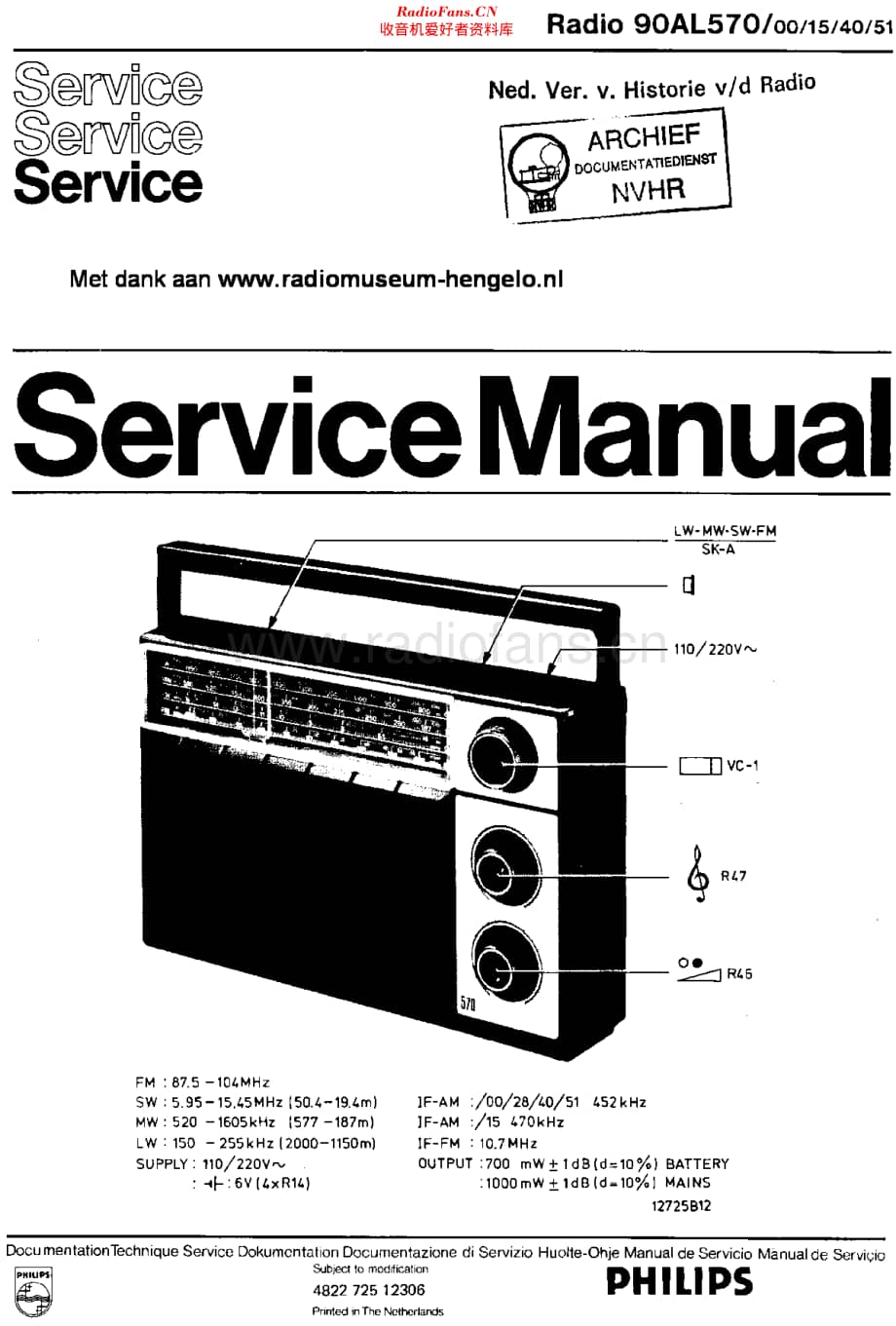 Philips_90AL570 维修电路原理图.pdf_第1页