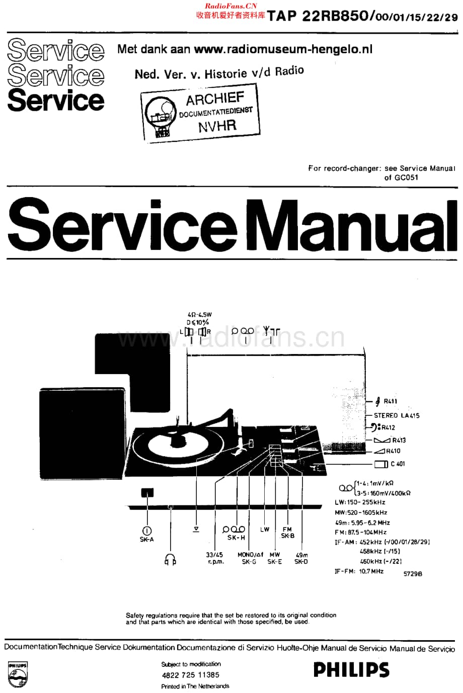 Philips_22RB850 维修电路原理图.pdf_第1页