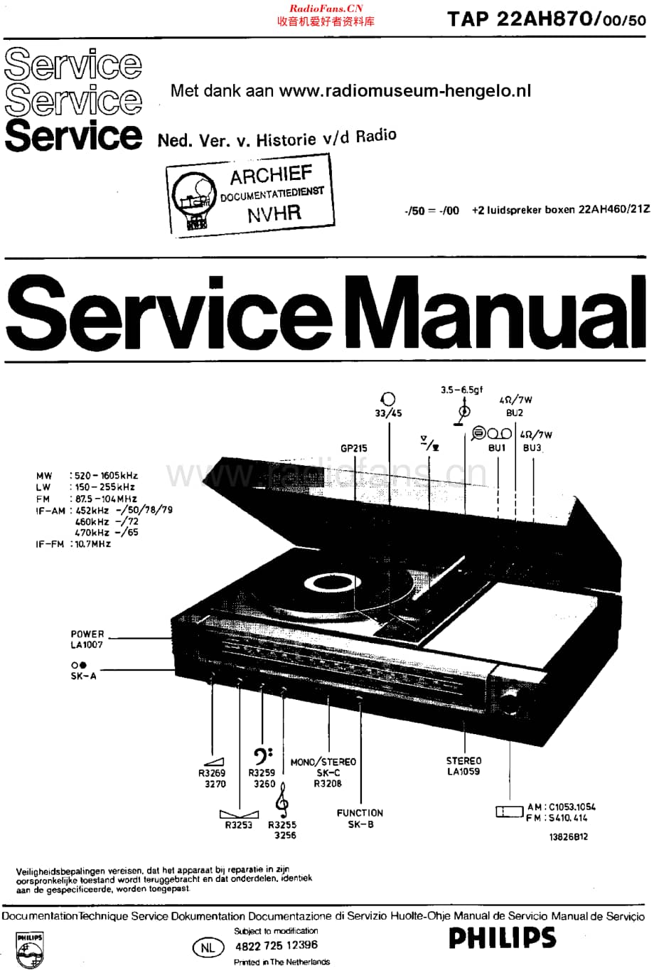 Philips_22AH870 维修电路原理图.pdf_第1页