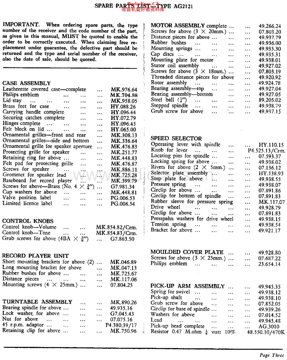 Philips_AG2121 维修电路原理图.pdf_第3页