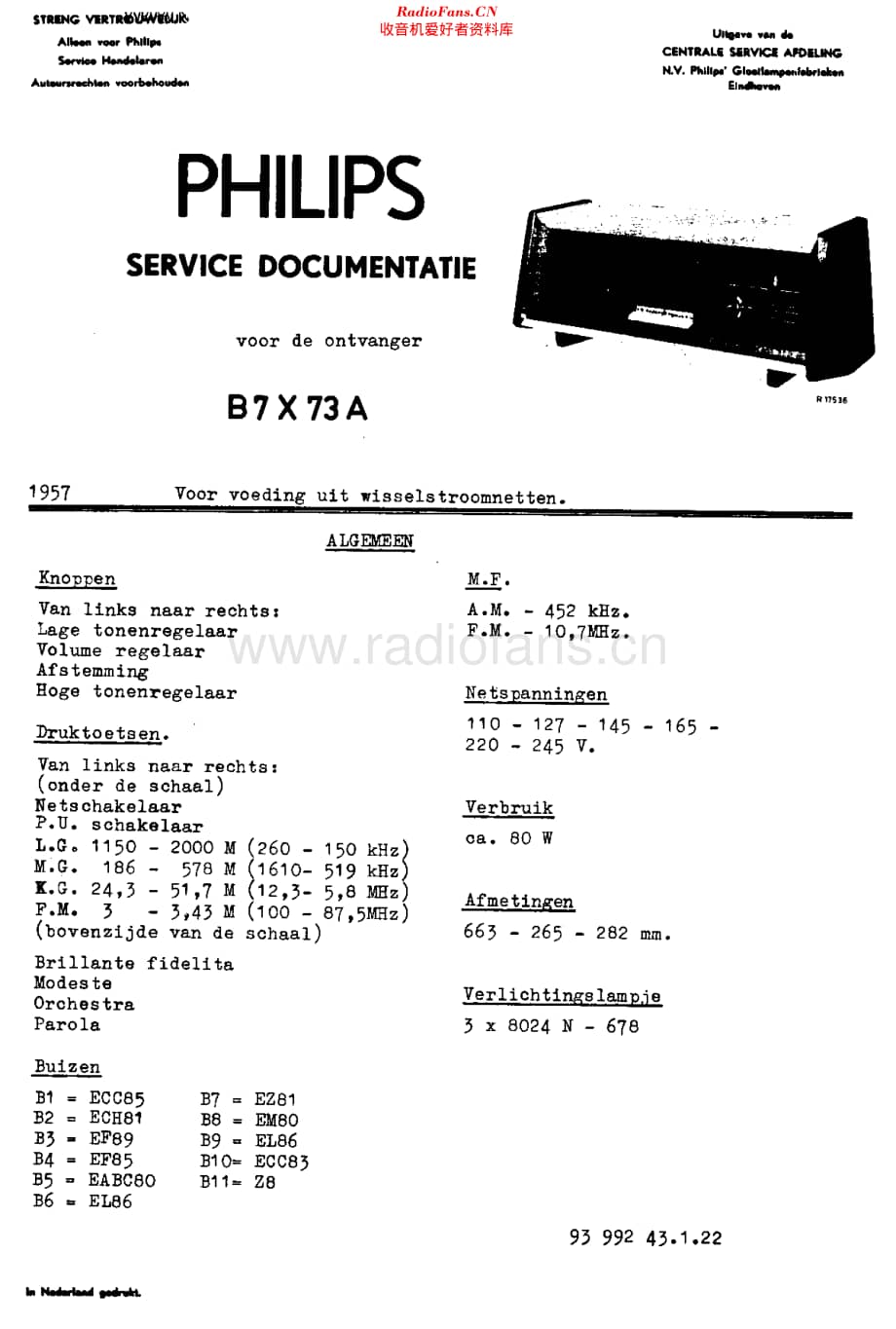 Philips_B7X73A 维修电路原理图.pdf_第1页