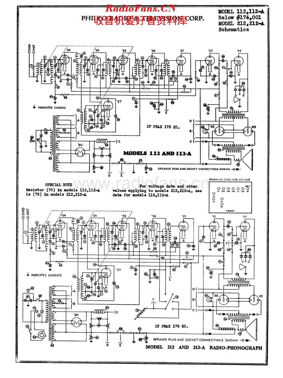 Philco_112 维修电路原理图.pdf_第1页