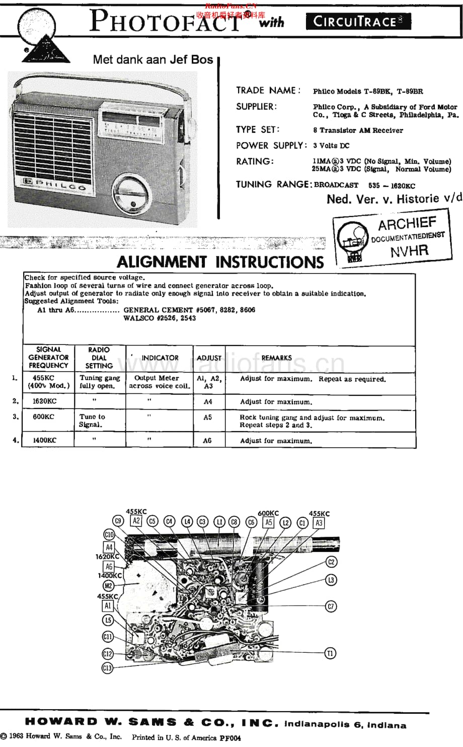 Philco_T89 维修电路原理图.pdf_第1页