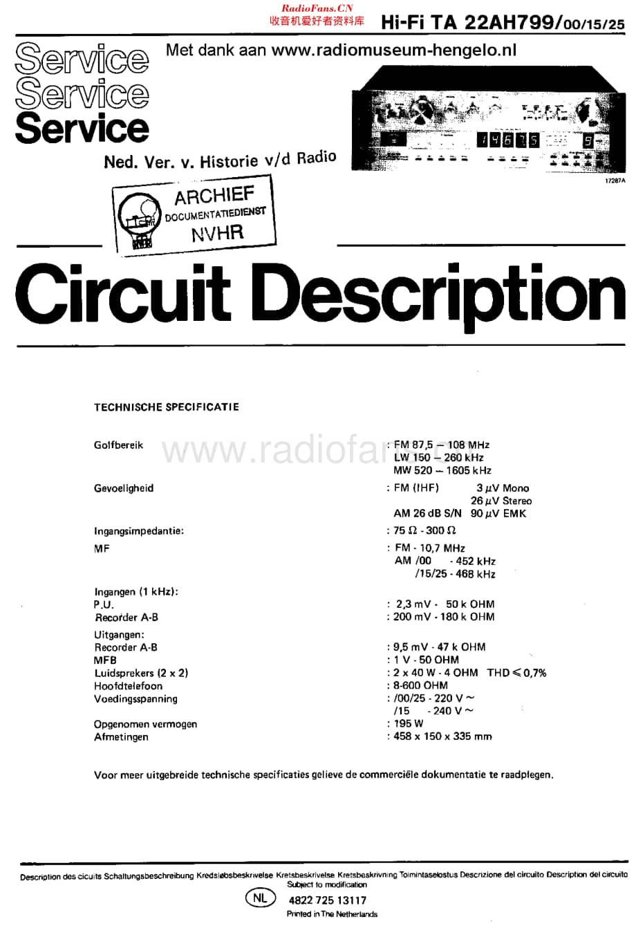 Philips_22AH799 维修电路原理图.pdf_第1页