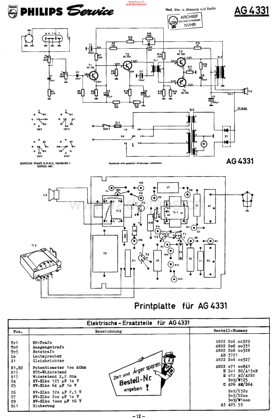 Philips_AG4331 维修电路原理图.pdf_第1页