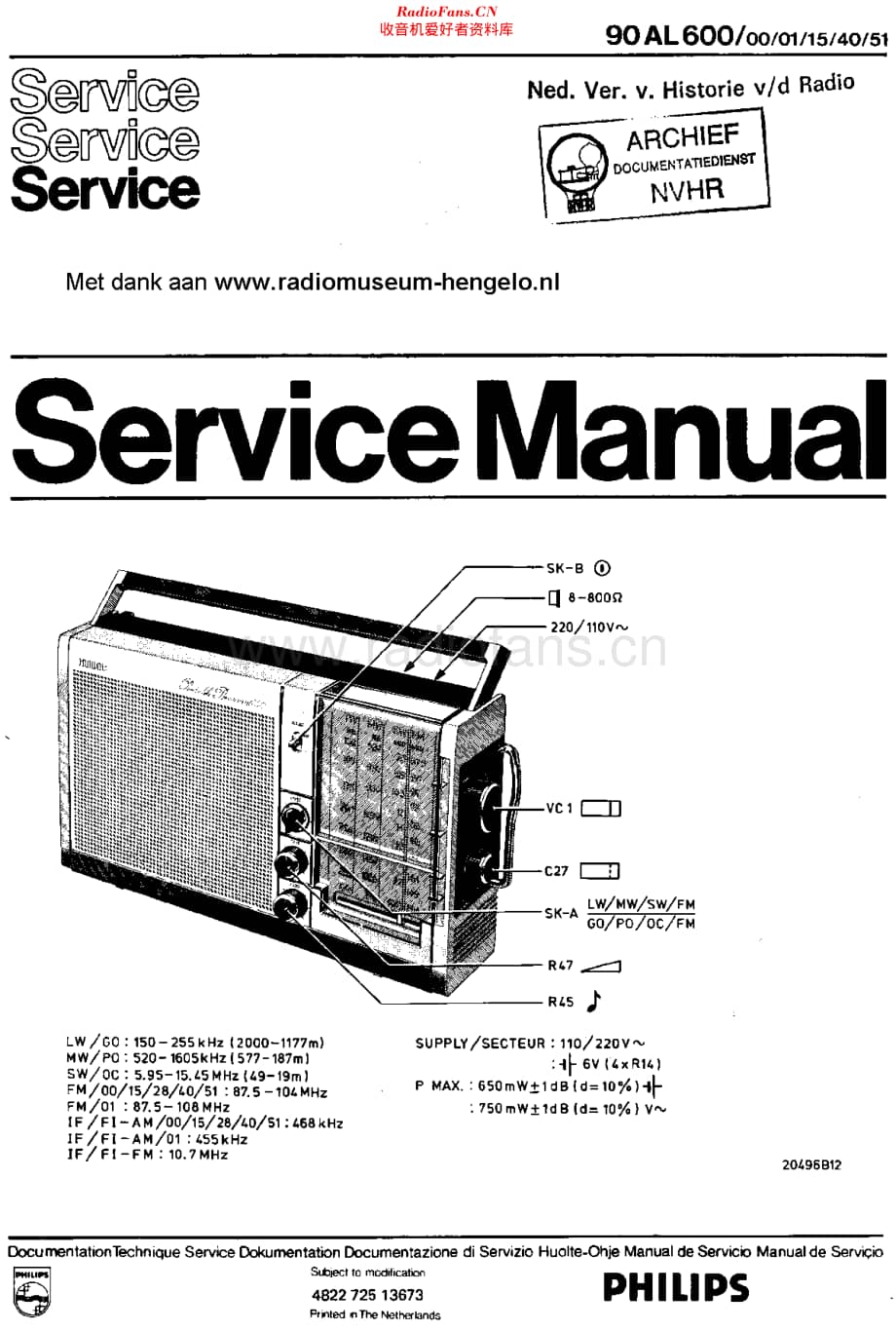 Philips_90AL600 维修电路原理图.pdf_第1页