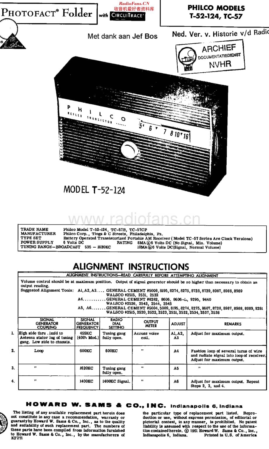 Philco_T52 维修电路原理图.pdf_第1页