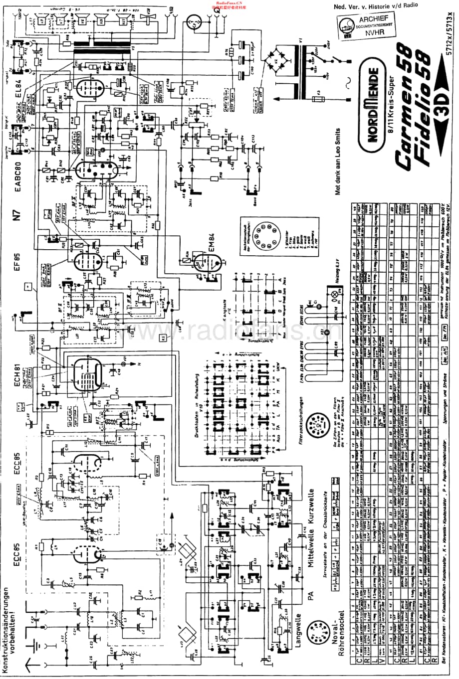 Nordmende_Carmen58维修电路原理图.pdf_第1页