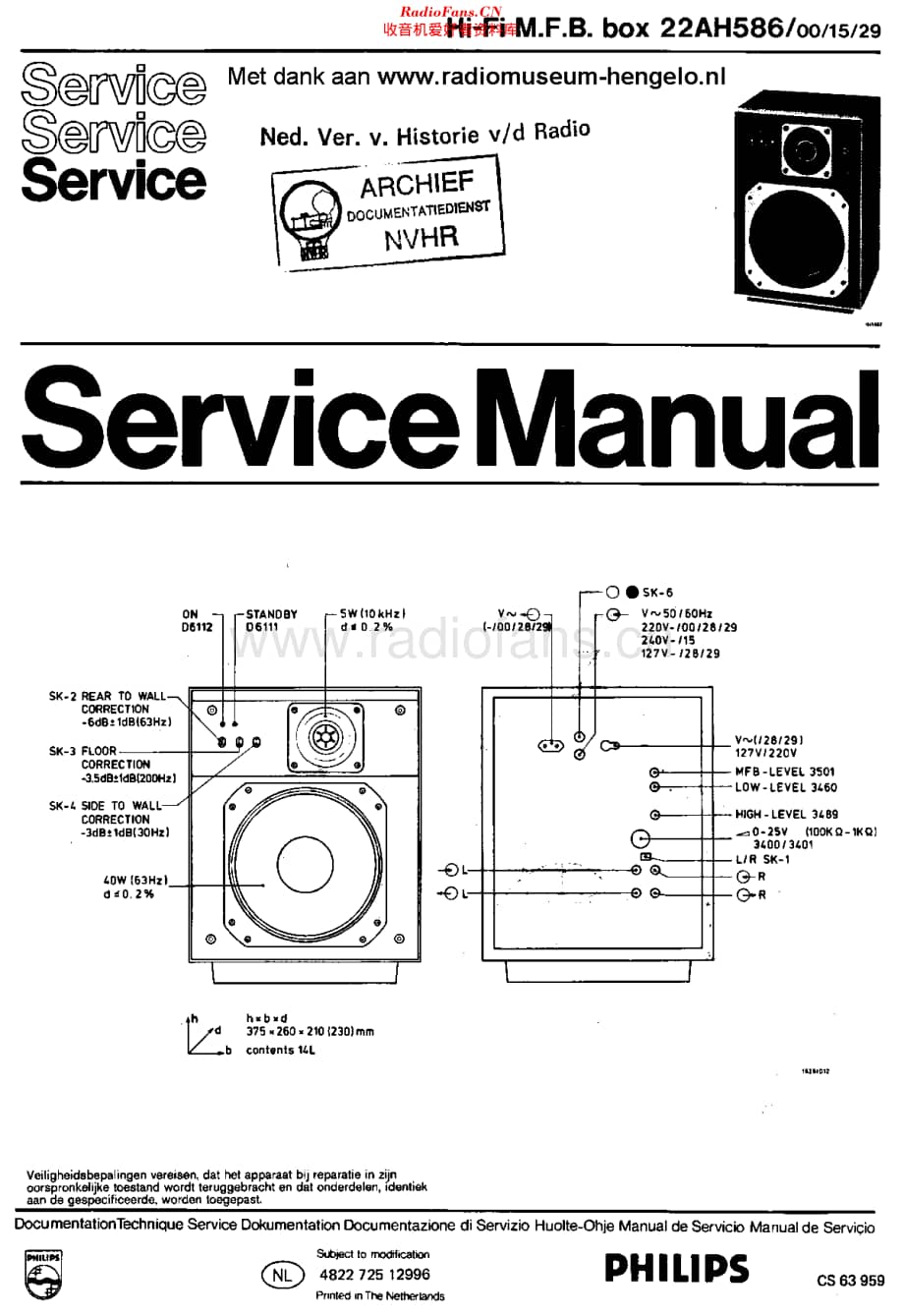 Philips_22AH586 维修电路原理图.pdf_第1页