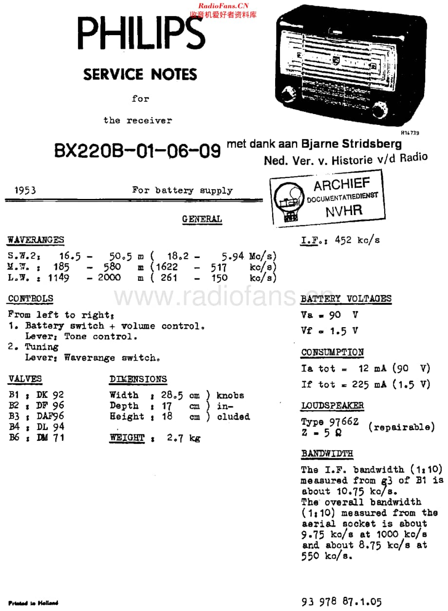 Philips_BX220B 维修电路原理图.pdf_第1页