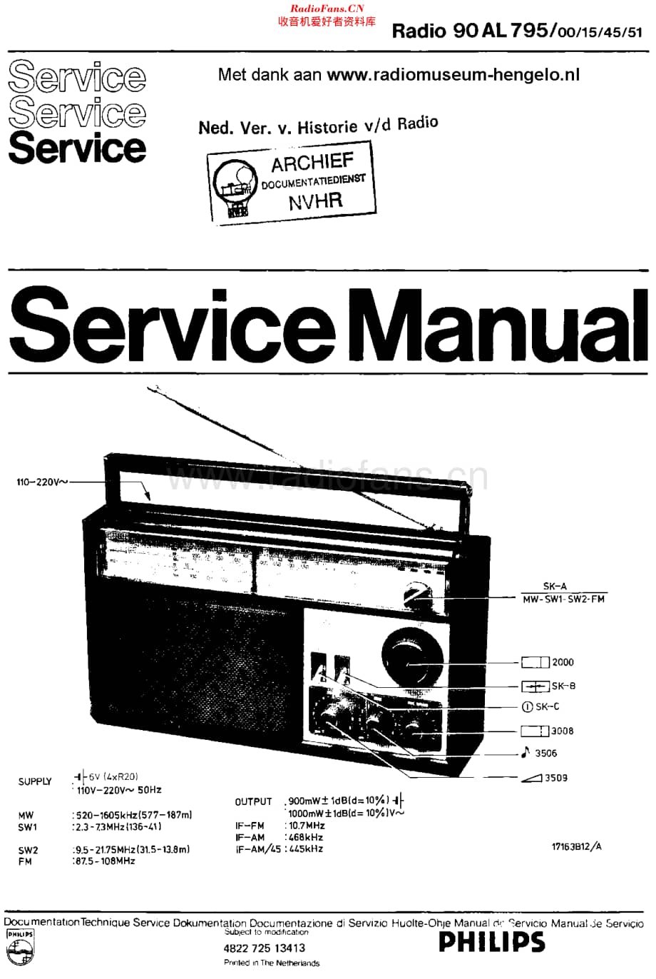 Philips_90AL795 维修电路原理图.pdf_第1页