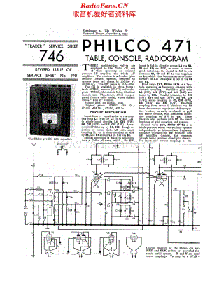 Philco_471 维修电路原理图.pdf