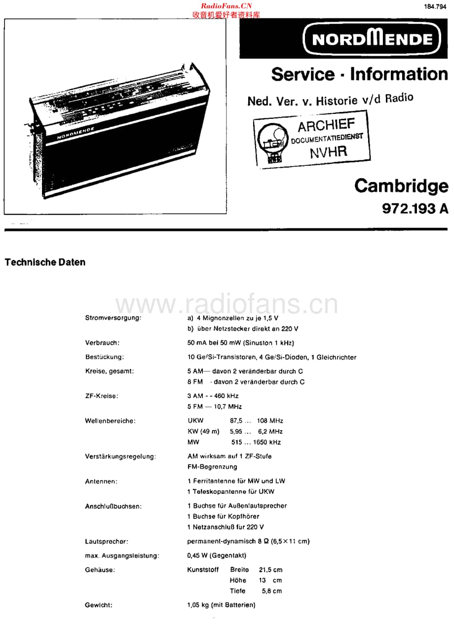 Nordmende_972.193A维修电路原理图.pdf_第1页