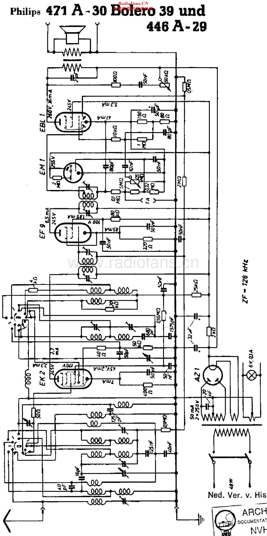 Philips_446A 维修电路原理图.pdf_第1页