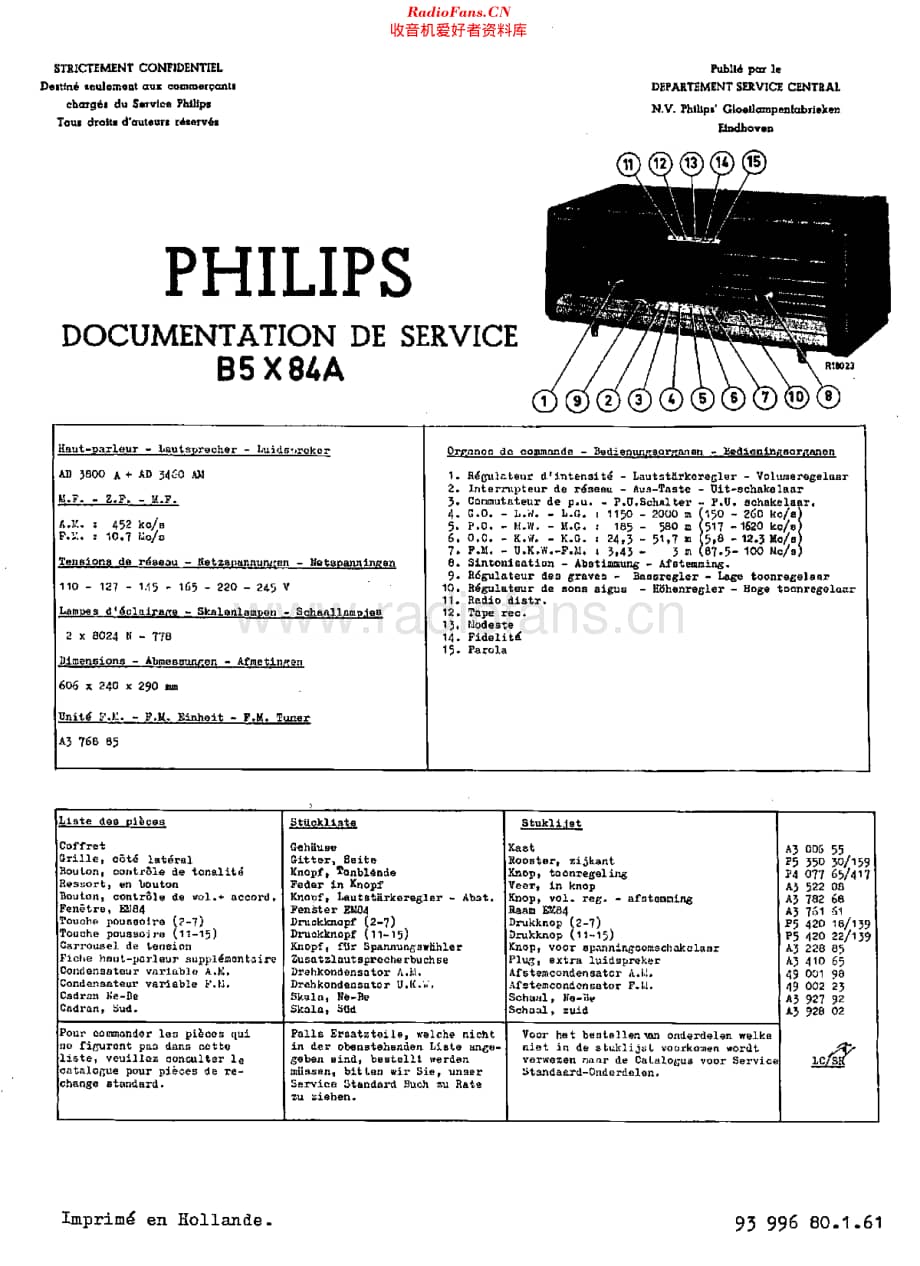 Philips_B5X84A 维修电路原理图.pdf_第1页