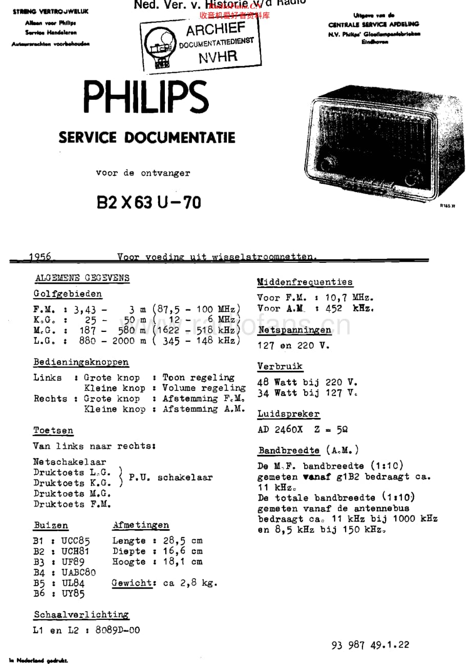 Philips_B2X63U-70 维修电路原理图.pdf_第1页