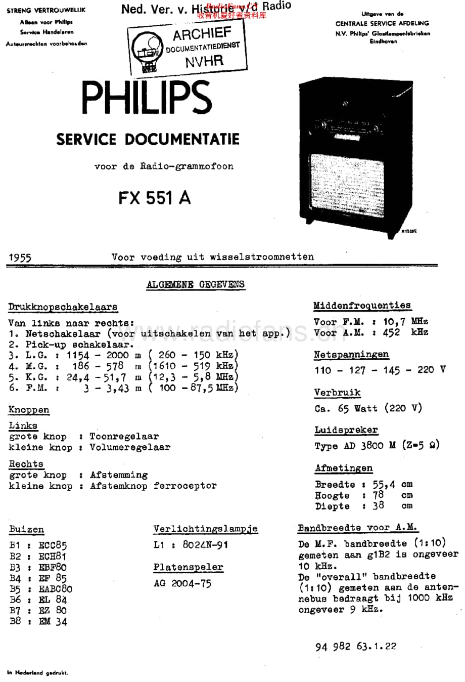 Philips_FX551A维修电路原理图.pdf_第1页