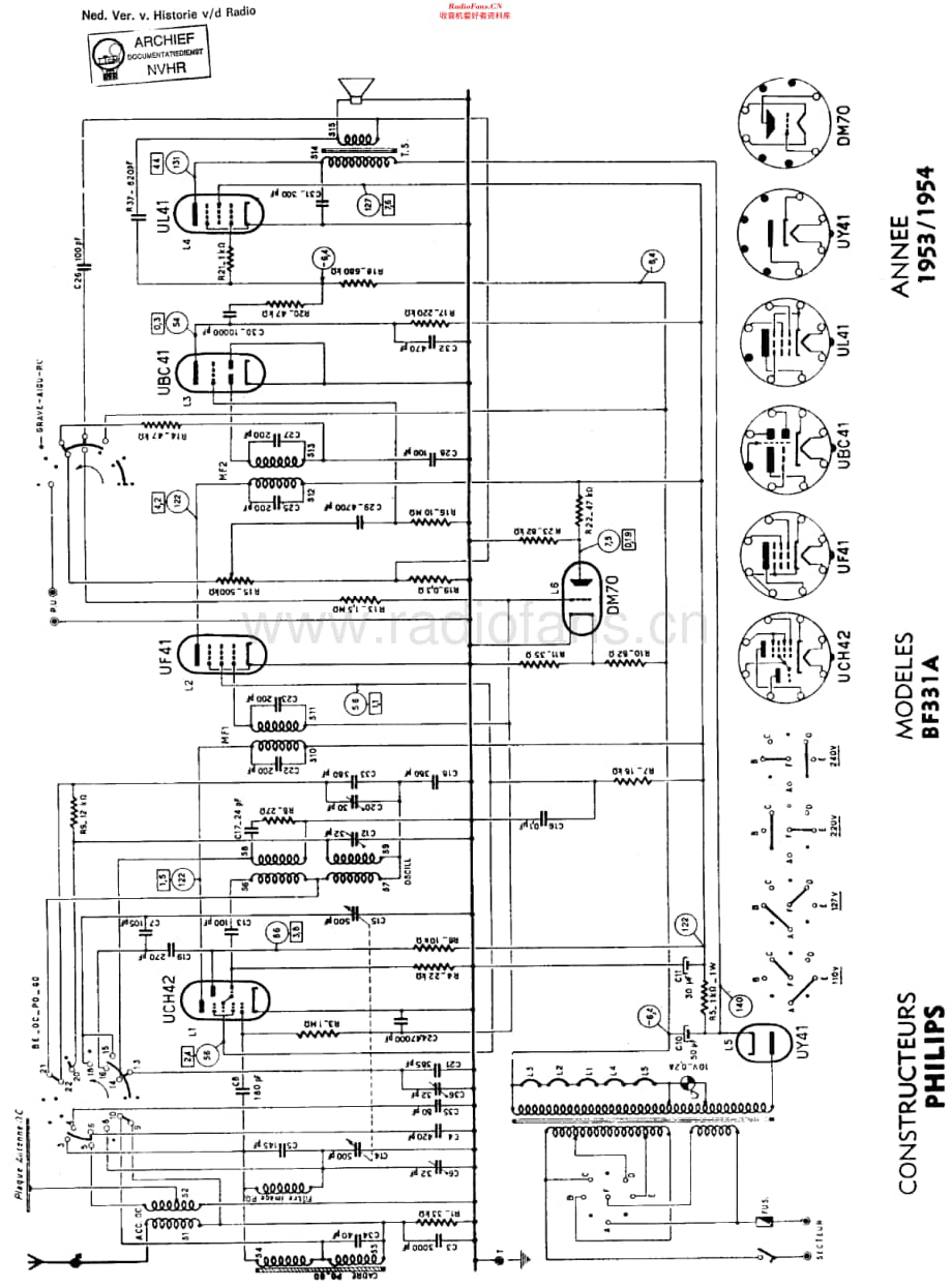 Philips_BF331A 维修电路原理图.pdf_第1页