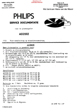 Philips_AG2002 维修电路原理图.pdf