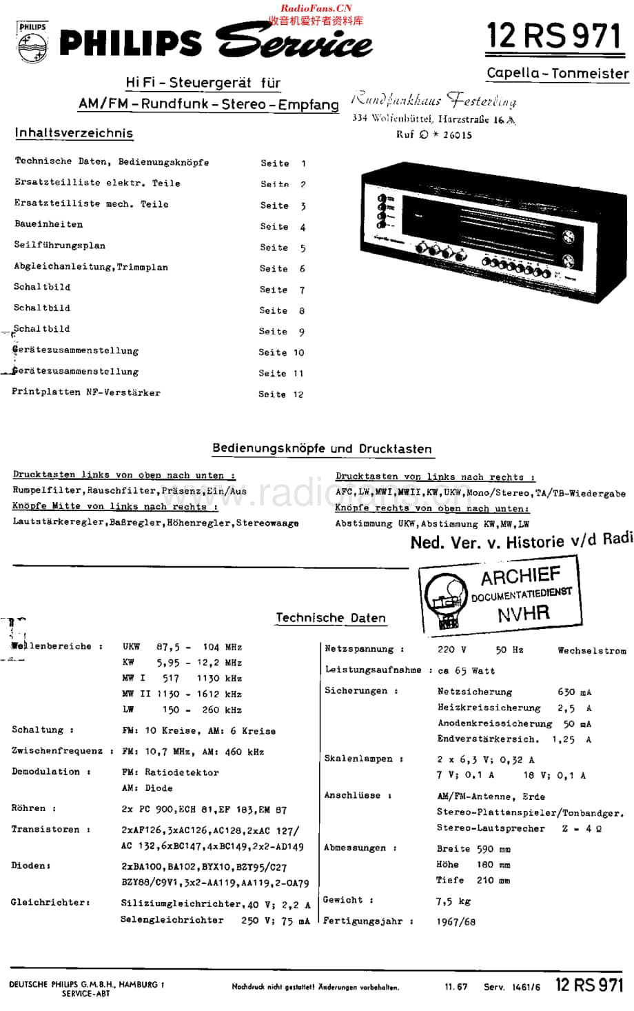 Philips_12RS971 维修电路原理图.pdf_第1页