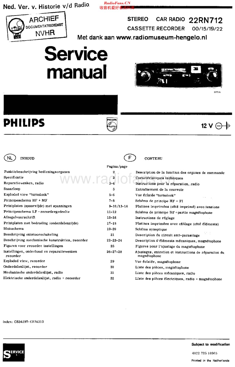 Philips_22RN712 维修电路原理图.pdf_第1页