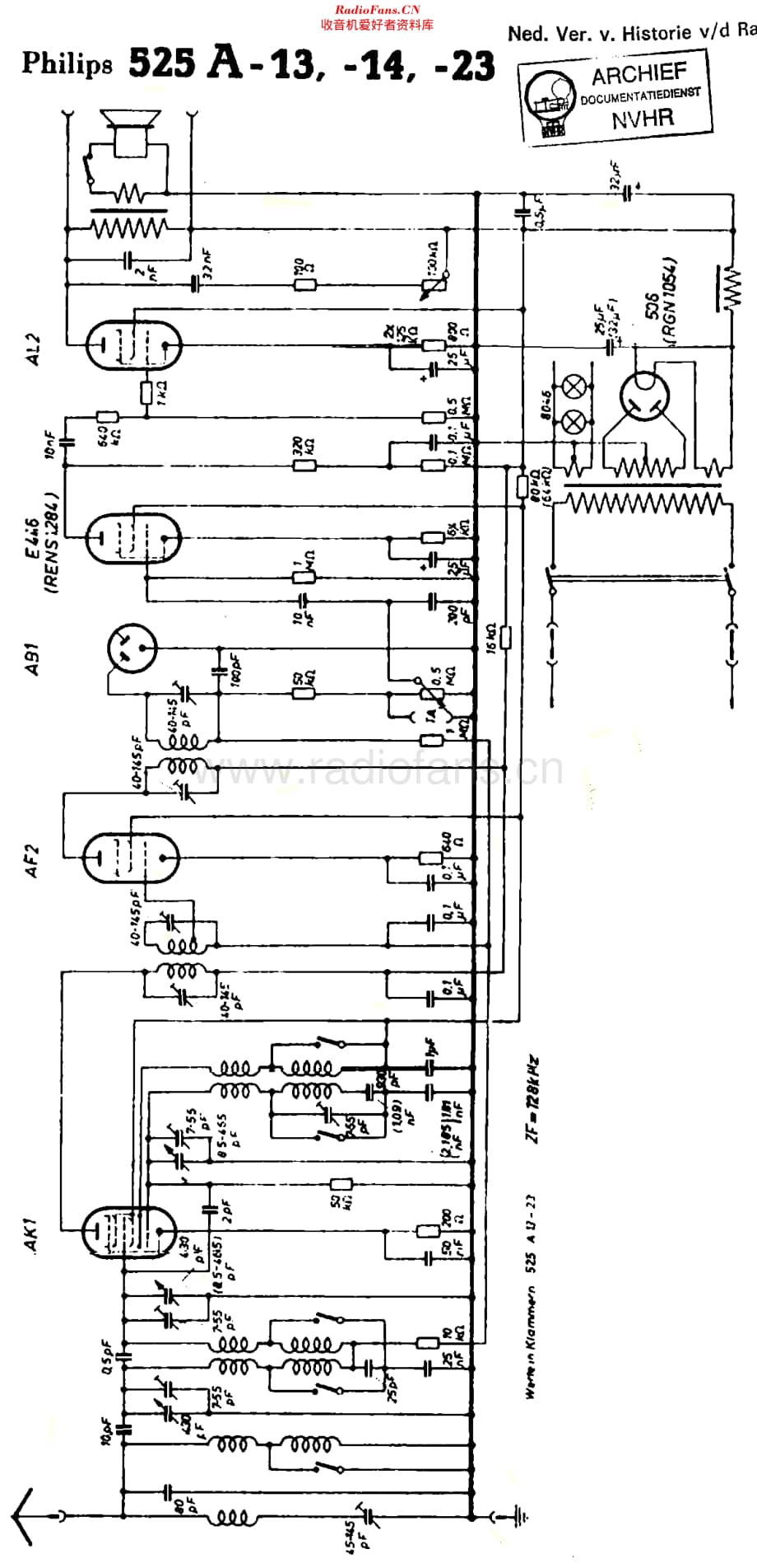 Philips_525A-13-14-23 维修电路原理图.pdf_第1页