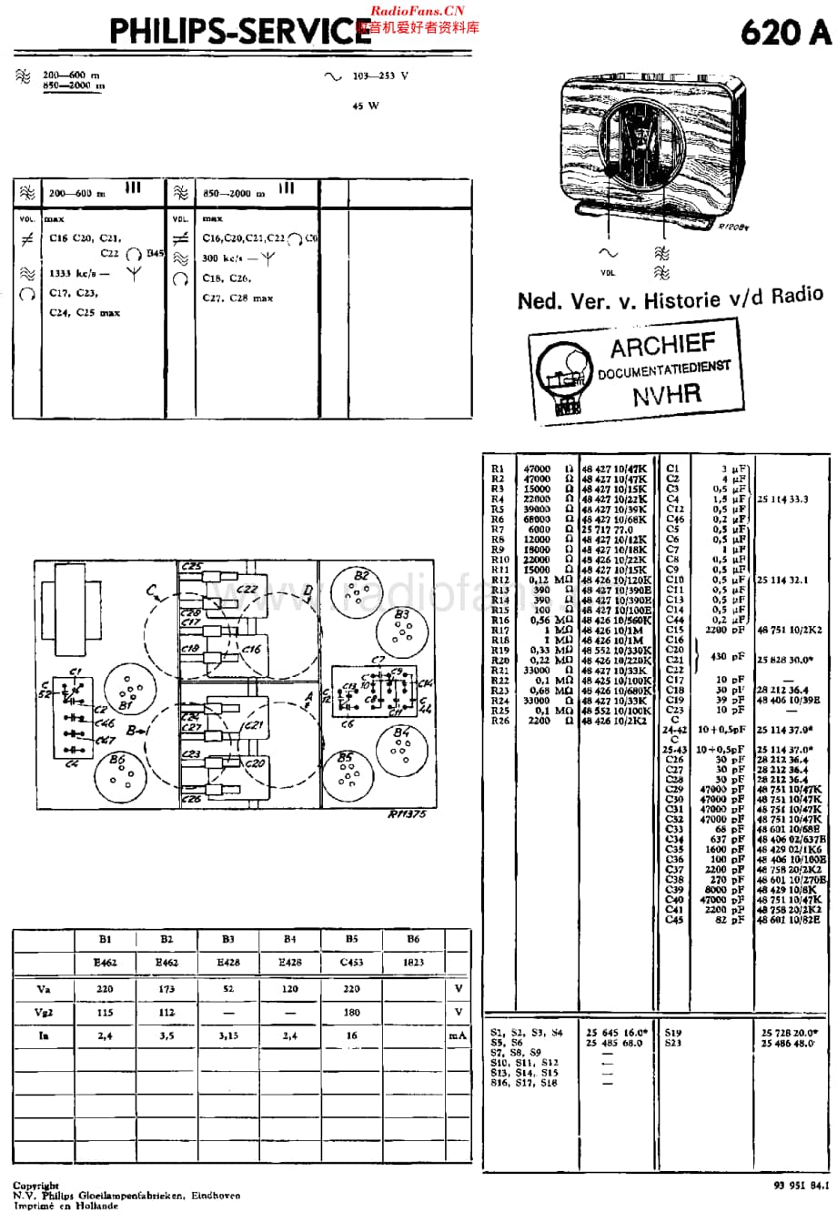 Philips_620A 维修电路原理图.pdf_第1页