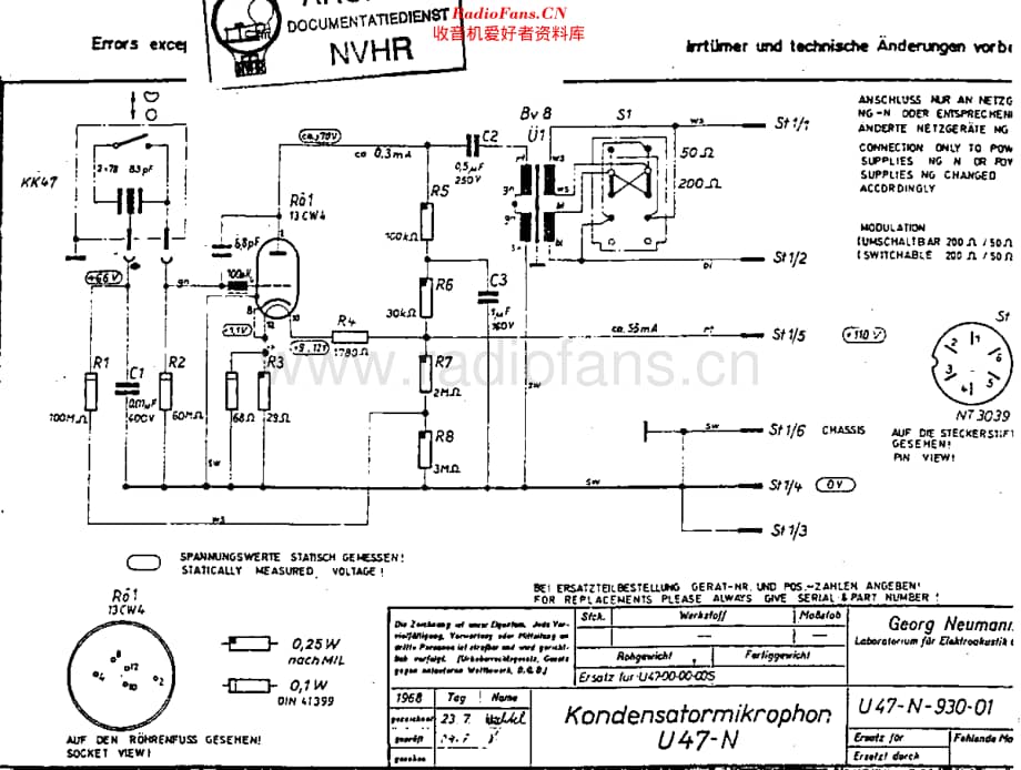 Neumann_U47N维修电路原理图.pdf_第1页