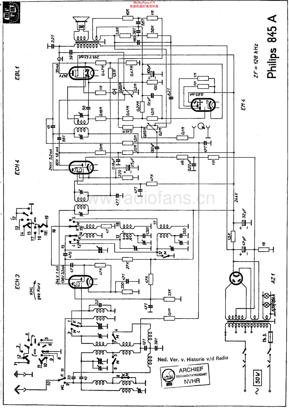 Philips_845A-14 维修电路原理图.pdf_第1页