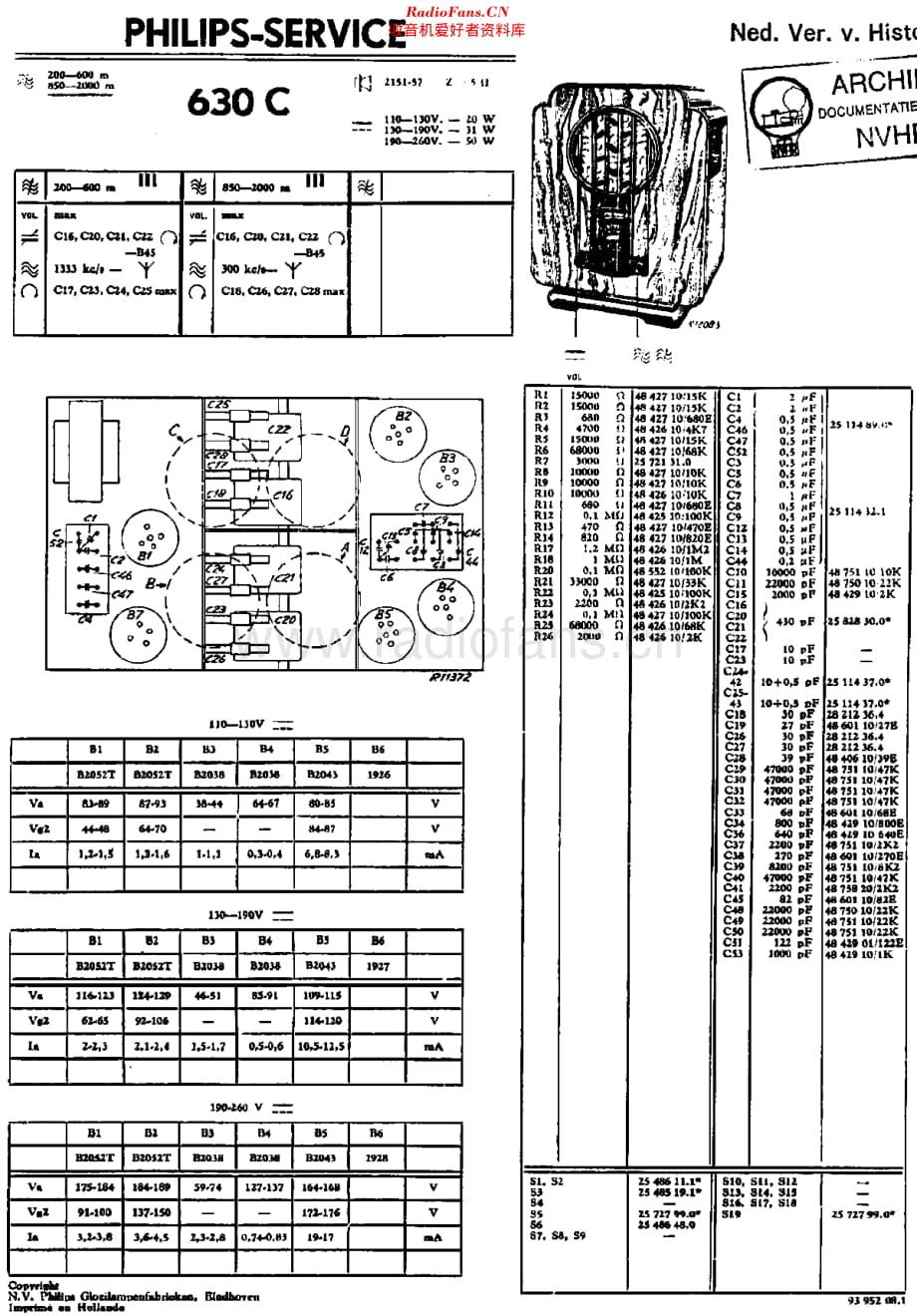 Philips_630C 维修电路原理图.pdf_第1页