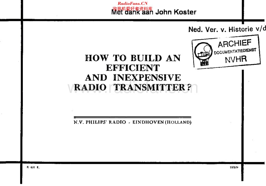 Philips_RadioTransmitter维修电路原理图.pdf_第1页