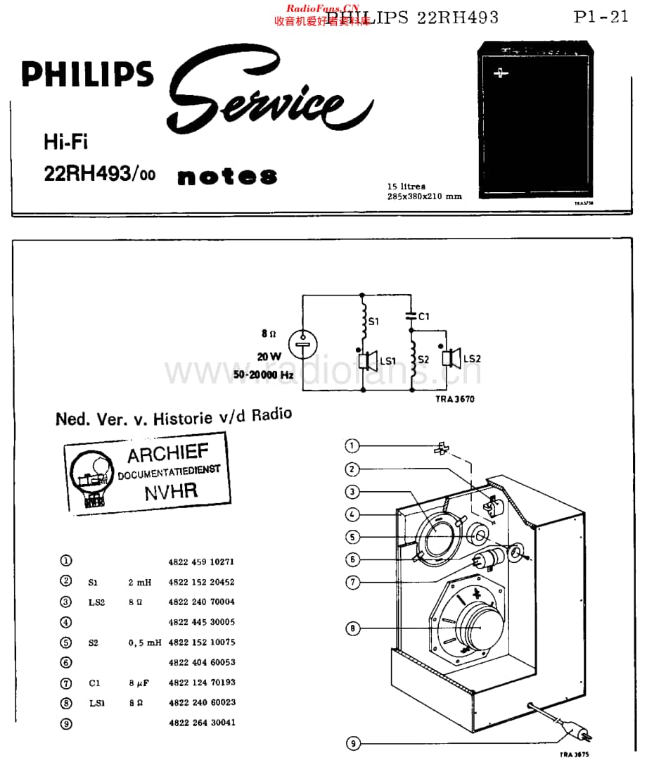 Philips_22RH493 维修电路原理图.pdf_第1页