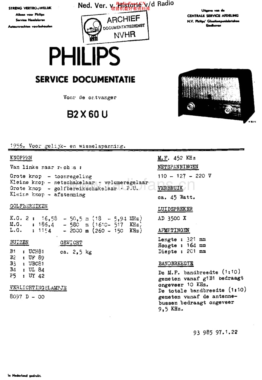 Philips_B2X60U 维修电路原理图.pdf_第1页