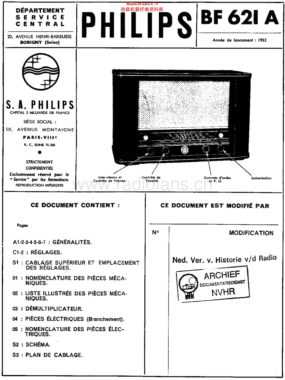 Philips_BF621A 维修电路原理图.pdf_第1页
