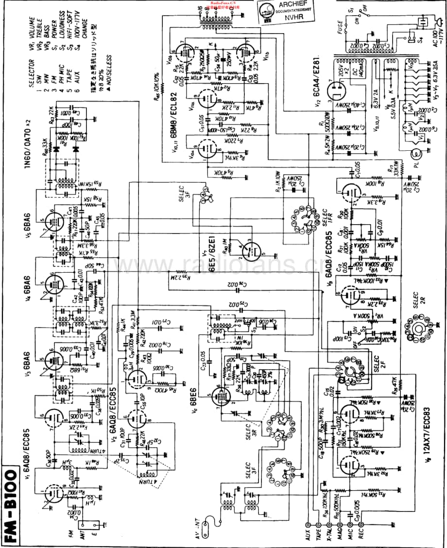 Pioneer_FM-B100维修电路原理图.pdf_第1页