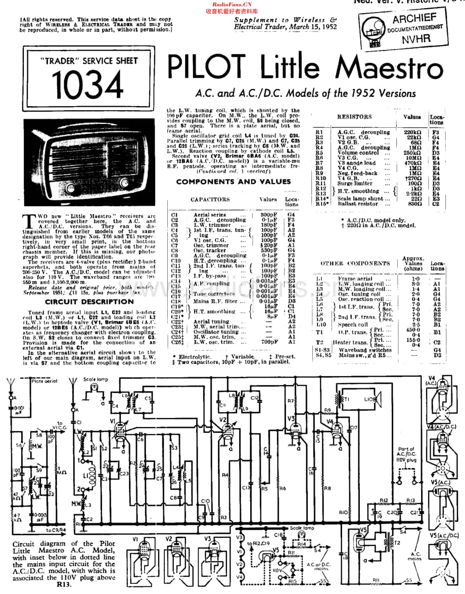 Pilot_T65维修电路原理图.pdf_第1页